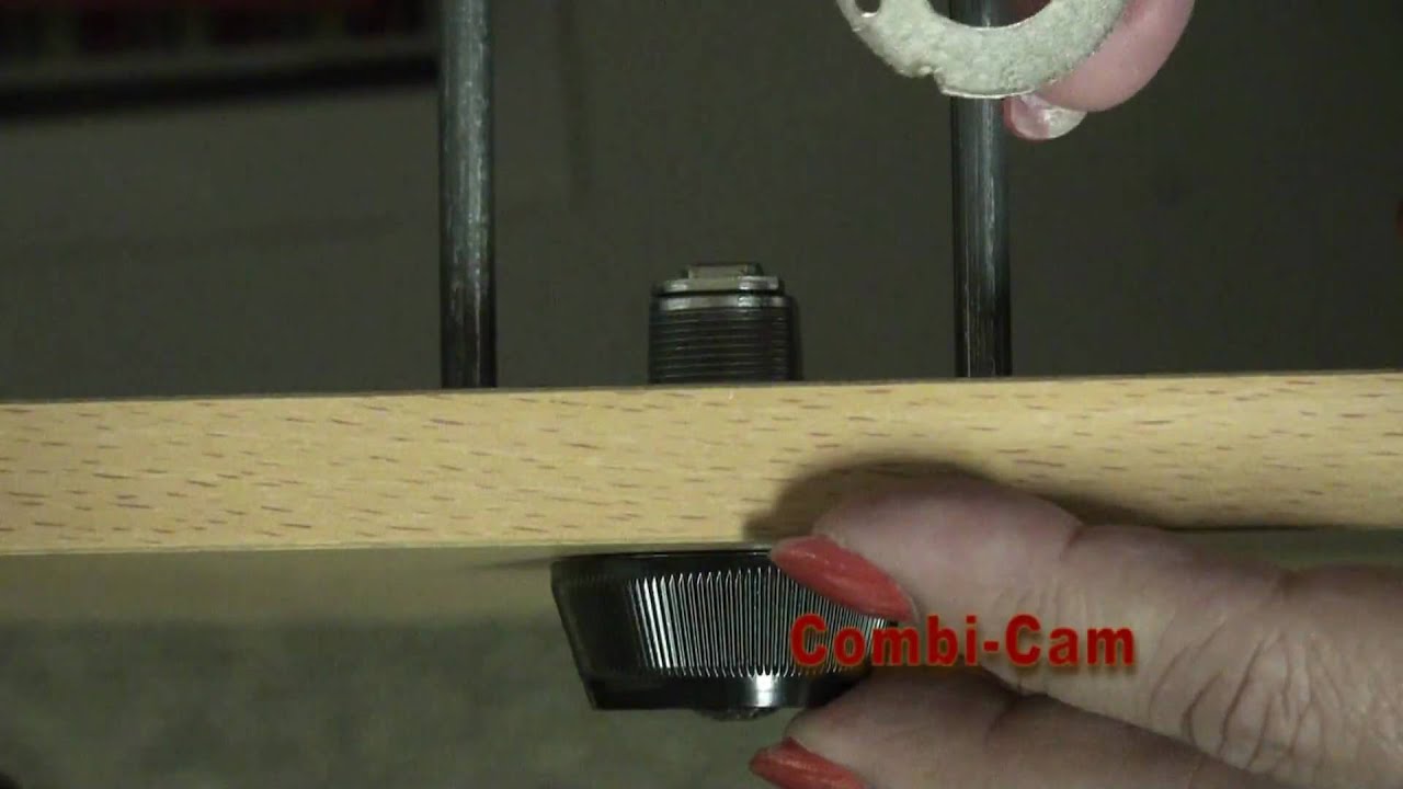 7850- Installing the Combi-Cam- www.combi-cam.com, combination cam lock,, combination cam locks