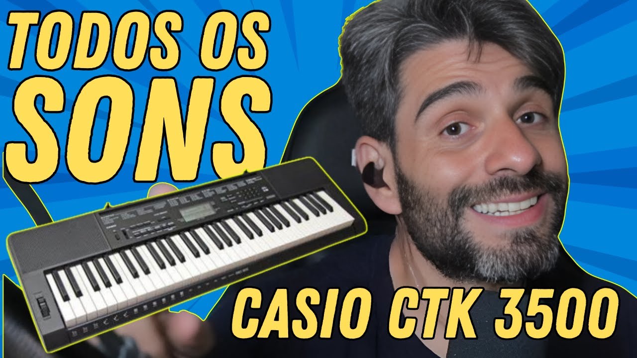 Todos os Timbres do Teclado Casio CTK 3500