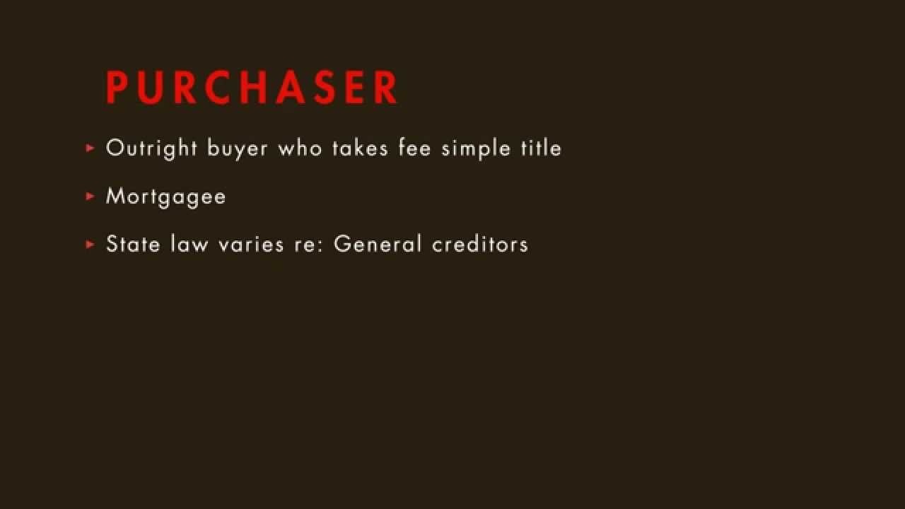Property Law tutorial: Recording Acts and the Protection of Bona Fide Purchasers | quimbee.com