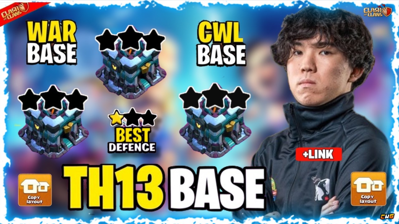 TOP 5! NEW BEST TH13 BASE Layout + Copy Link 2025 | Town Hall 13 (TH13) War Base | Clash of Clans