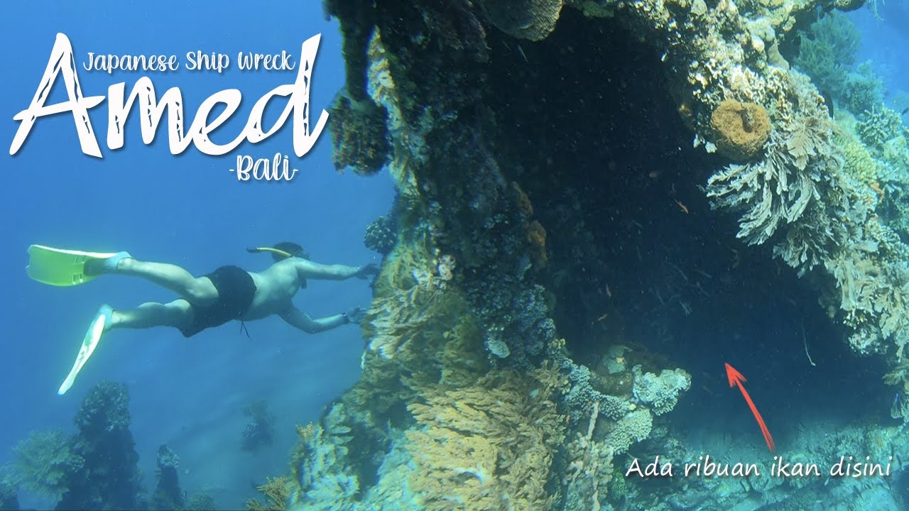 Snorkeling di Pantai Amed Bali | Japanese Ship Wreck