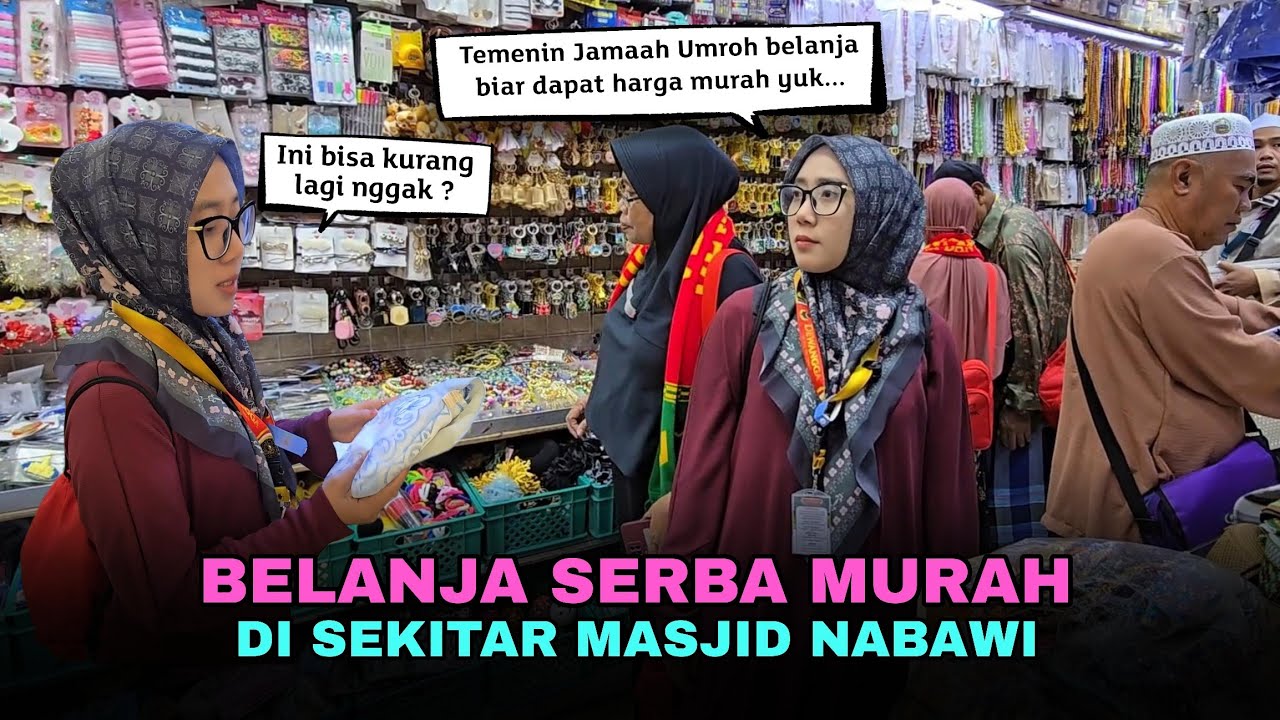 Belanja Murah Bersama Jamaah Umroh di sekitar Masjid Nabawi | Cara menawar Harga di Madinah