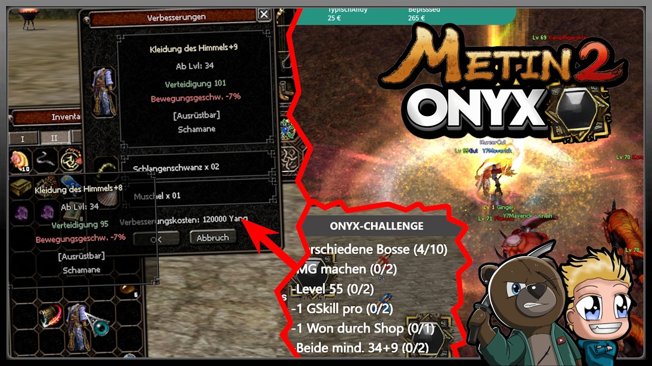 Metin2 ONYX [2] | MEHR GL&Uuml;CK ALS 👉 @Y7Maverick ???  | Let&acute;s Play Metin2 DE mit Vossi