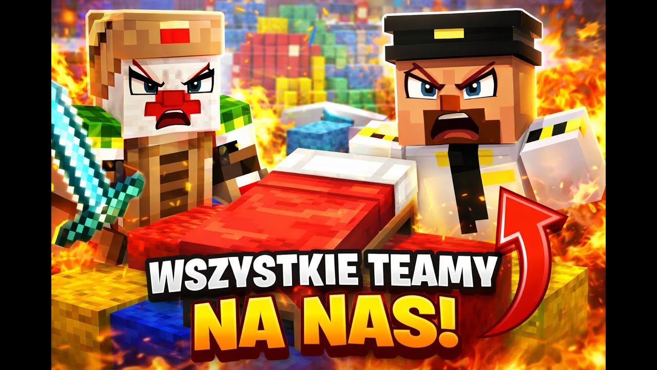 [ MINECRAFT BED WARS ] #10 WSZYSCY NA NAS! w/Bocian