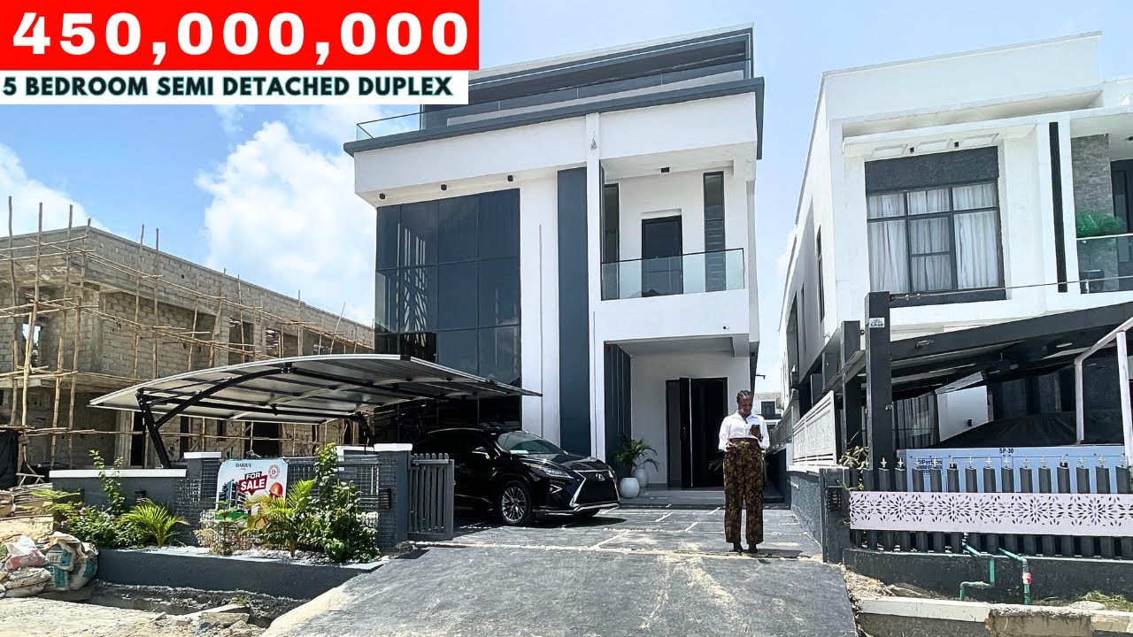 INSIDE THIS 450,000,000 MILLION NAIRA 5 BEDROOM DETACHED  DUPLEX IN LEKKI, LAGOS NIGERIA