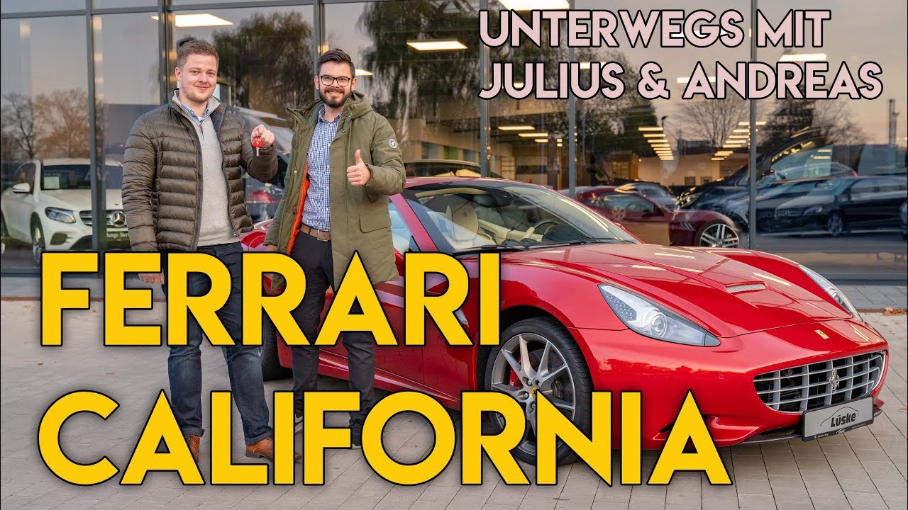 Ferrari California im Autohaus Lüske | Erste Testfahrt im 490PS Sportler