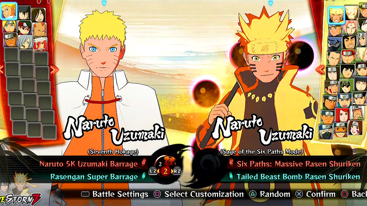 Naruto Shippuden Ultimate Ninja Storm 4 - All Characters And Costumes (Including All DLC)