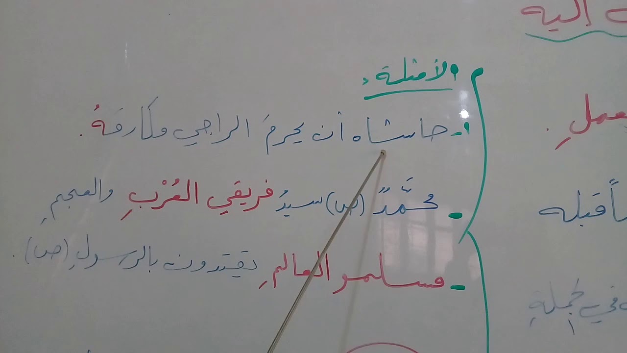 المضاف إليه - اللغة العربية - الصف التاسع