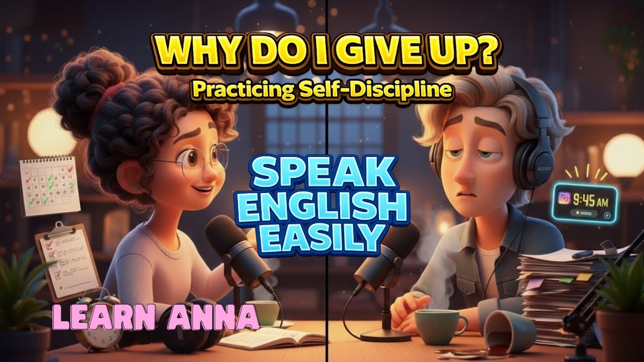 How to Build Self-Discipline – English Conversation Practice | Learn English with Anna & Sam