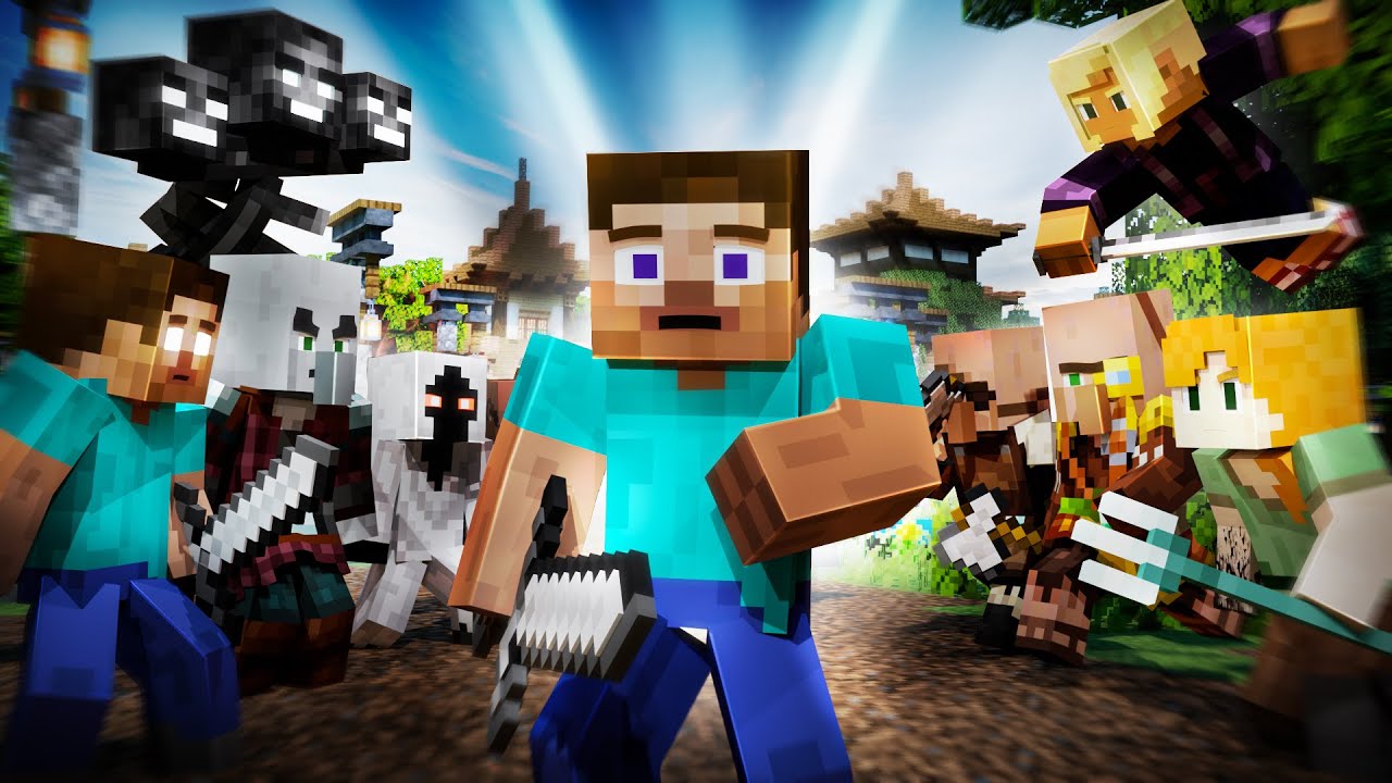 Steve vs The Reversed Reality - Alex and Steve life (Minecraft animation)