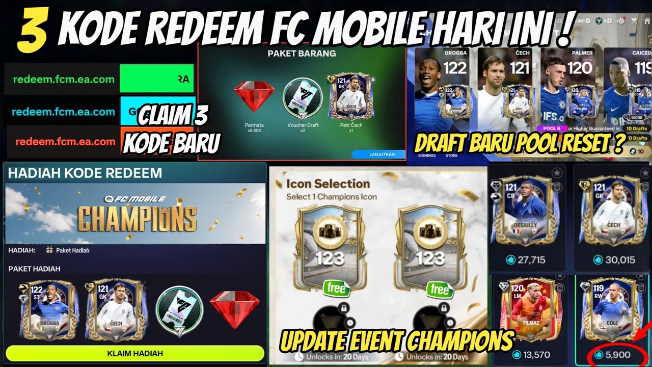 3 NEW FC MOBILE REDEEM CODES TODAY CLAIM FREE 119 OVR PLAYER PLUS NEW LEAGUE DRAFT REWARDS UPDATE