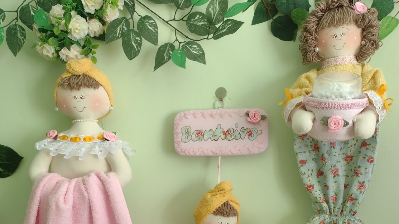 Passo a Passo Boneca Porta Toalha (Leia a descrição desse vídeo)