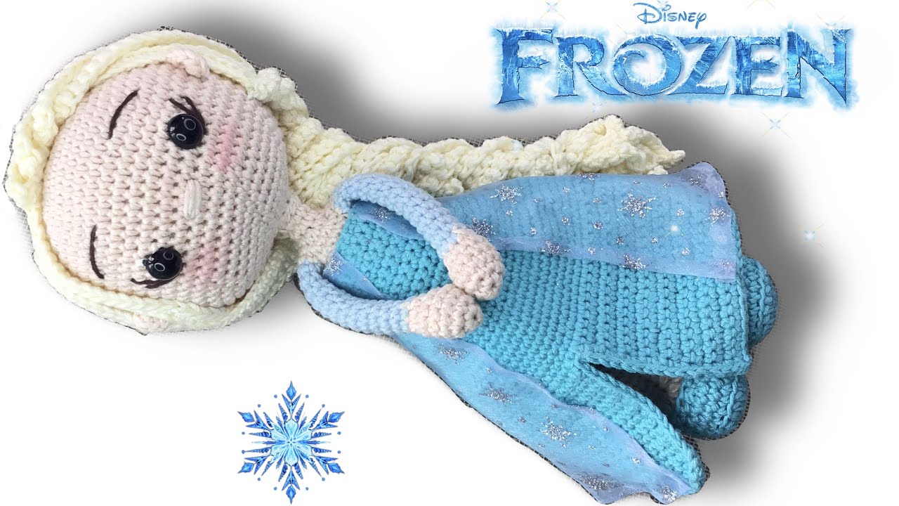 TUTORIAL | Elsa Frozen Amigurumi | Parte 2 (SUBS🇺🇸🇧🇷) #crochet #elsatejida #princesaelsa