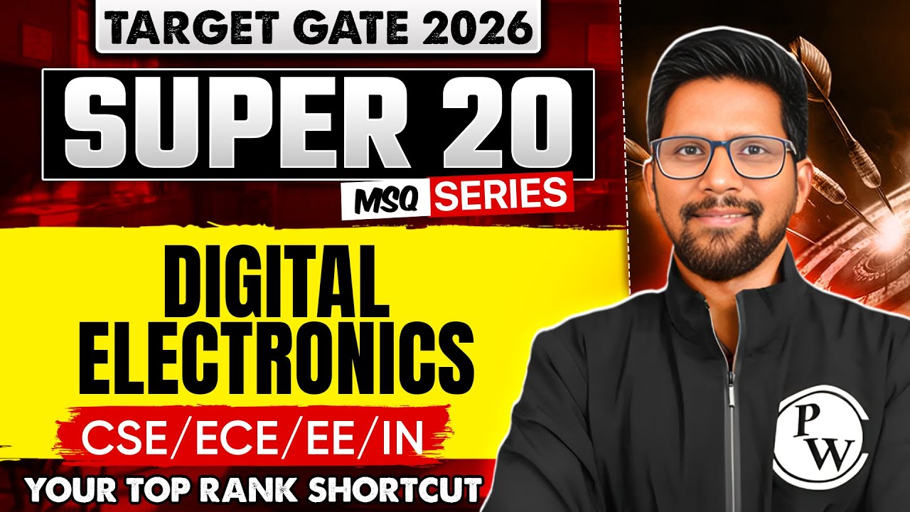 Digital Electronics | CSE / ECE / EE / IN | GATE 2026 Super 20 MCQ Series