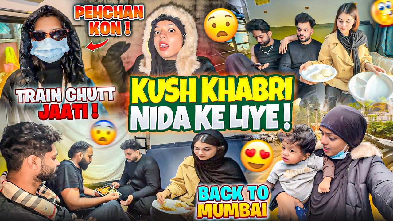 Khush Khabri Nida Ke Liye😍 | Back To Mumbai🥺| Nida Khan✨