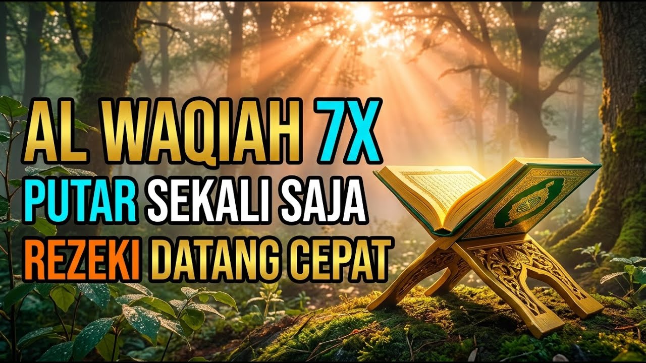 Dengar Surah Al Waqiah 7X Sekali Putar Rezeki Datang Berkah