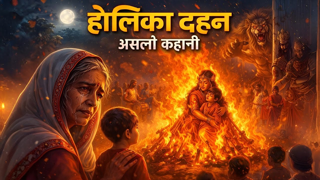 होली क्यों मनाते हैं? (असली कहानी) | Story of Holi & Holika Dahan#holi l 2d animation video 