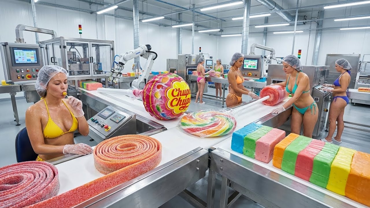 🍭 Inside a Chupa Chups Factory | Candy Manufacturing | Factory Frenzy