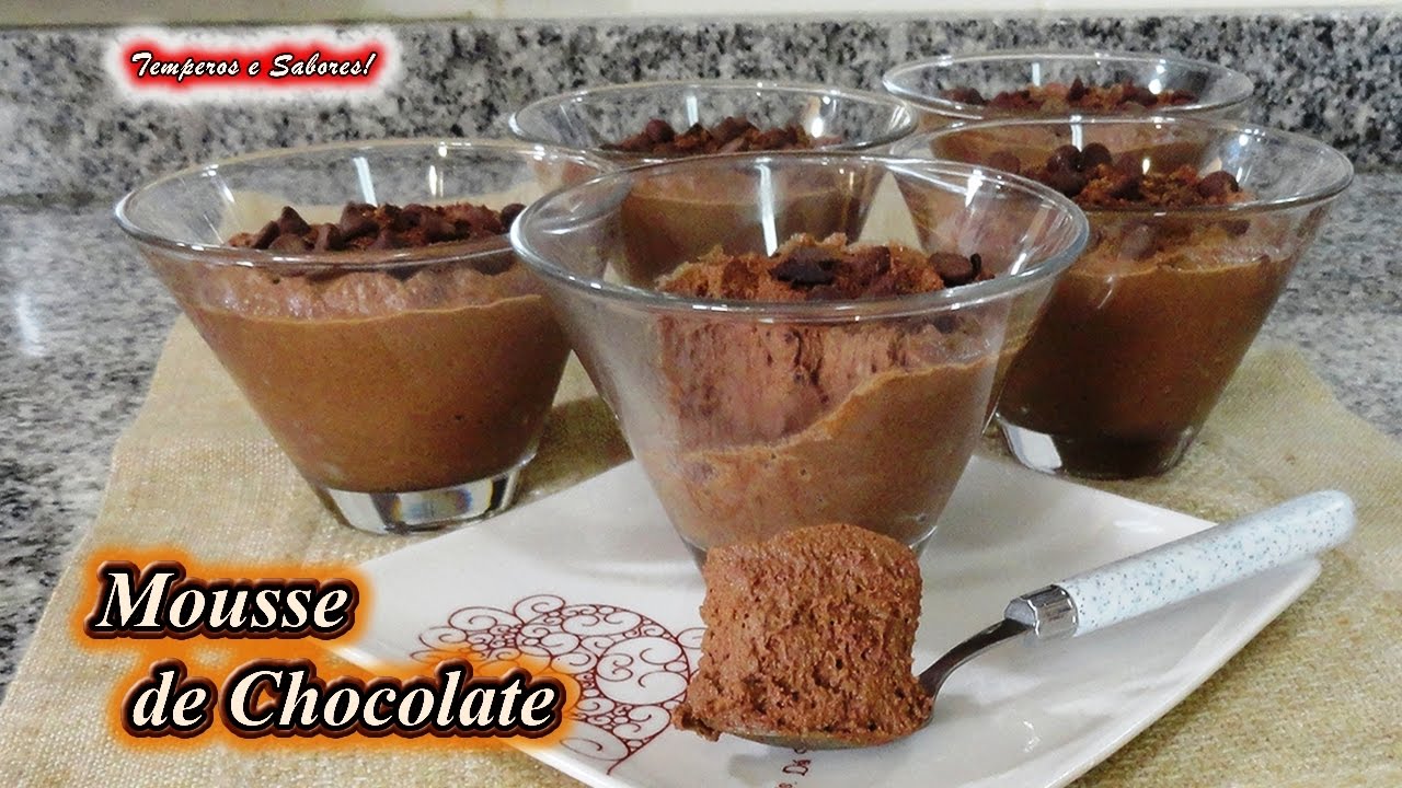 MOUSSE DE CHOCOLATE SIN HUEVO CON SOLO 3 INGREDIENTES