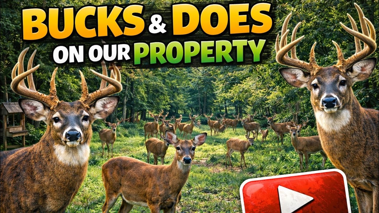 Bucks & Does on Our Property (2Days) 2/10 & 2/11/26