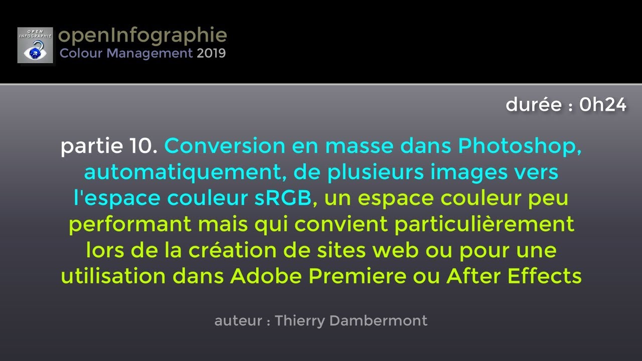 COLORIMETRIE 2019-10 - Conversion Photoshop en masse de tous profils colorimétriques vers le sRGB