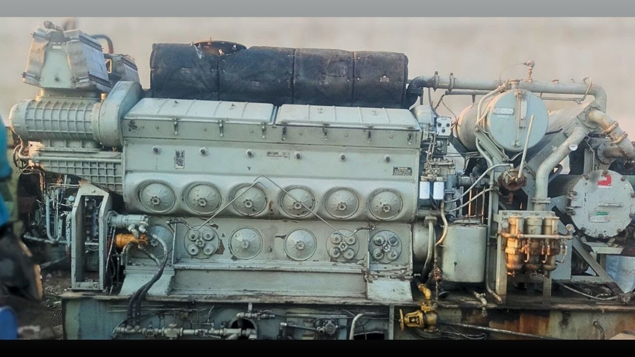 Used EMD 12-645-E6 Complete Engine for Sale | 1500 BHP Marine Diesel Engine | Immediate Availability