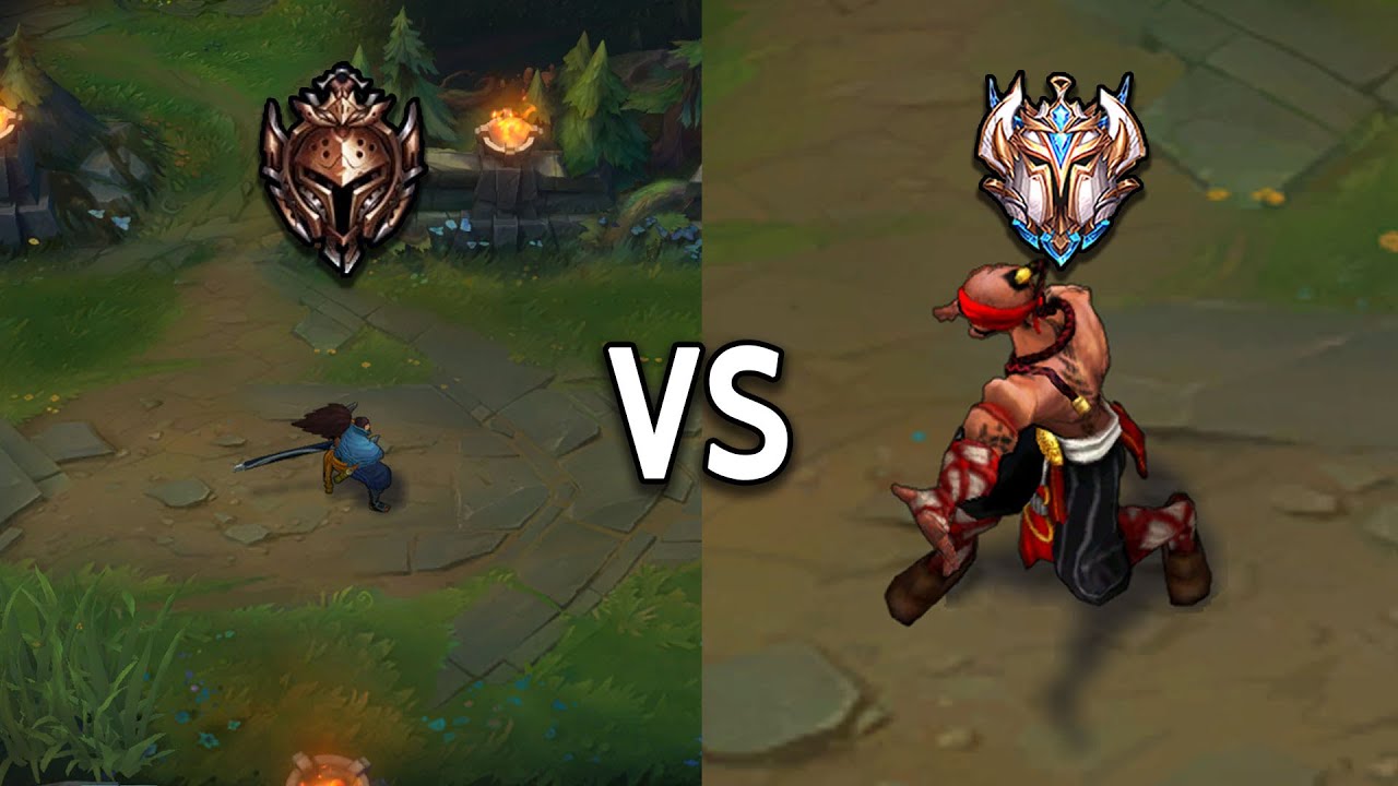 화면 최대로 확대하고 게임하는 챌린저 5명 VS 브론즈 5명