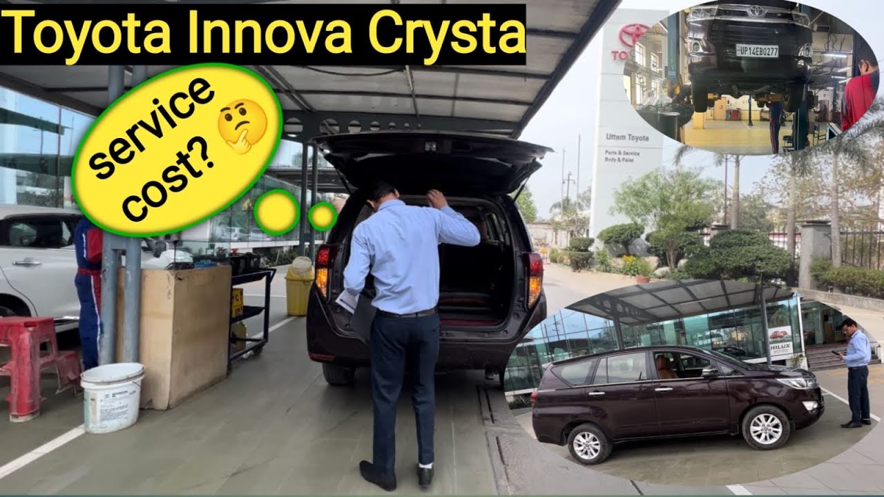 Toyota Innova crysta DIESEL 60000 km service done 👍 Toyota se ye expect nahi kiya tha maine 😡
