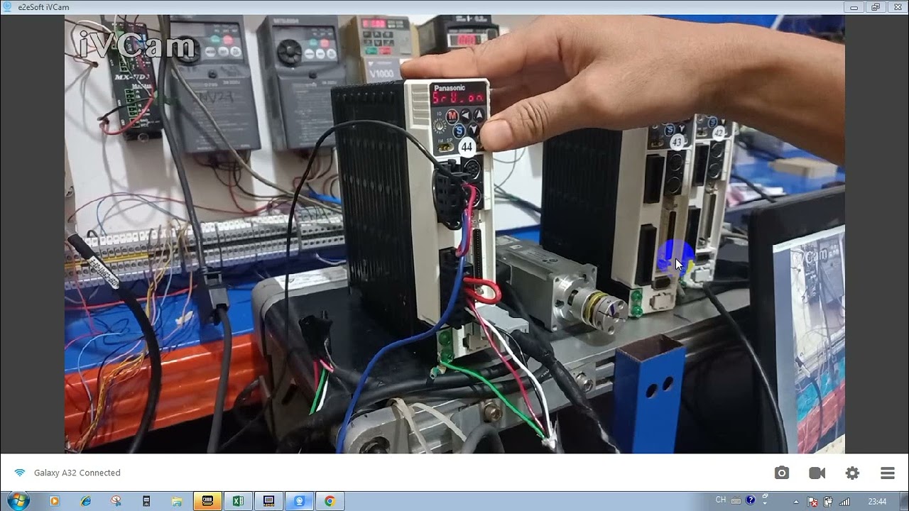 TEST JOG SERVO PANASONIC MINAS A4 100W