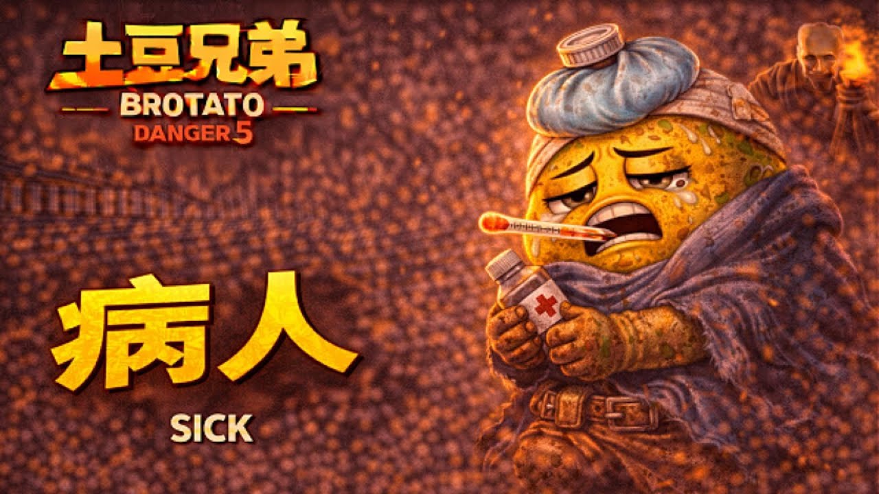 土豆兄弟 危险5【病人】全程通关｜Brotato Sick Danger 5