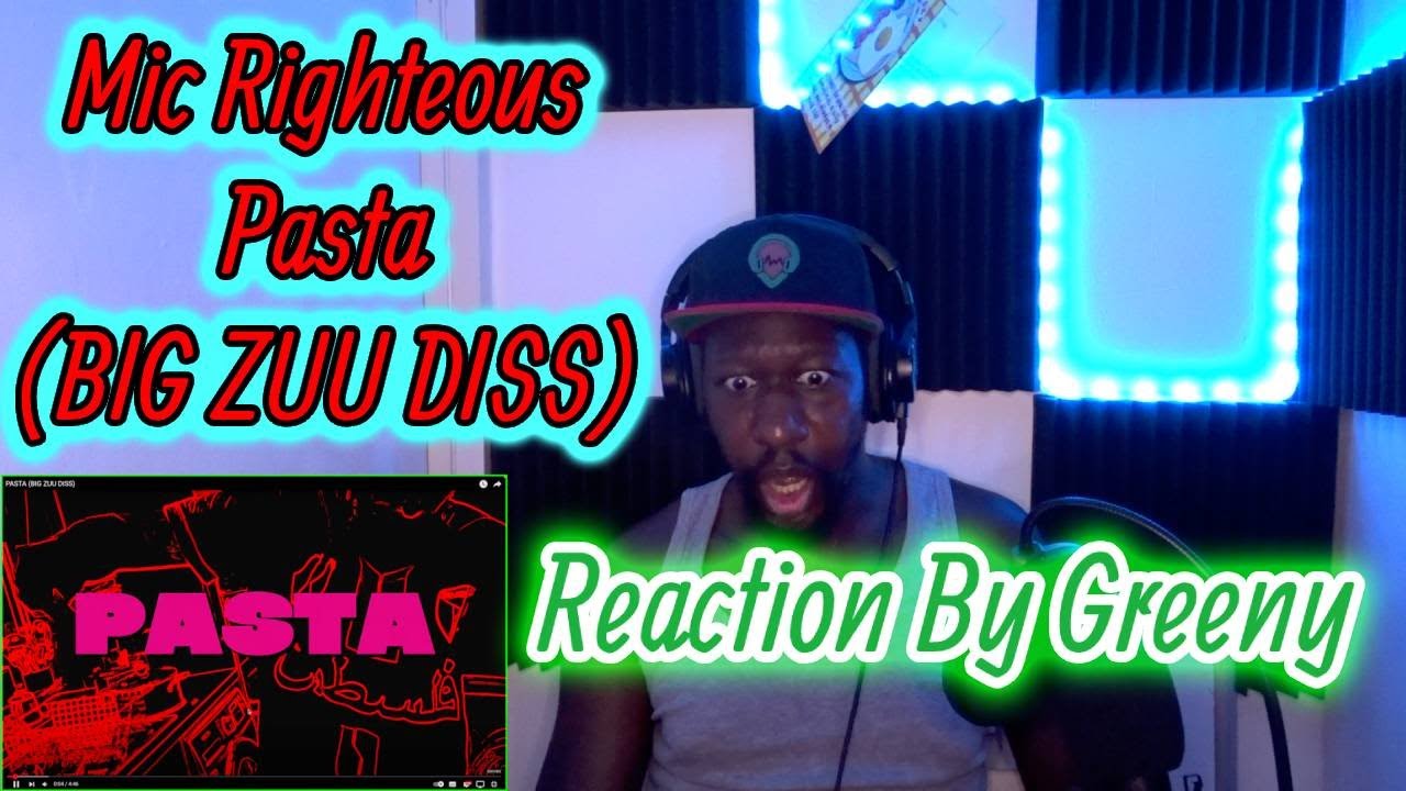 Big Zuu got Dissed 😮, Tryna Diss Eminem | Mic Righteous - Pasta (BIG ZUU DISS) | Reaction By Greeny
