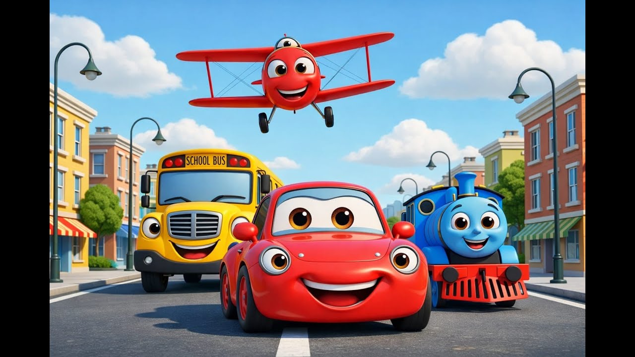 Taşıtlar Şarkısı 🚗🚆 | Eğlenceli ve Eğitici &Ccedil;ocuk Şarkıları | Sevimli &Ccedil;ocuk D&uuml;nyası