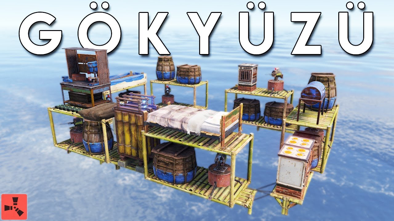 SOLO GÖKYÜZÜNE EV İNŞAA ETTİM ! OYUN BUGU ? | YERDEN BAĞIMSIZ ! | Rust Türkçe Solo