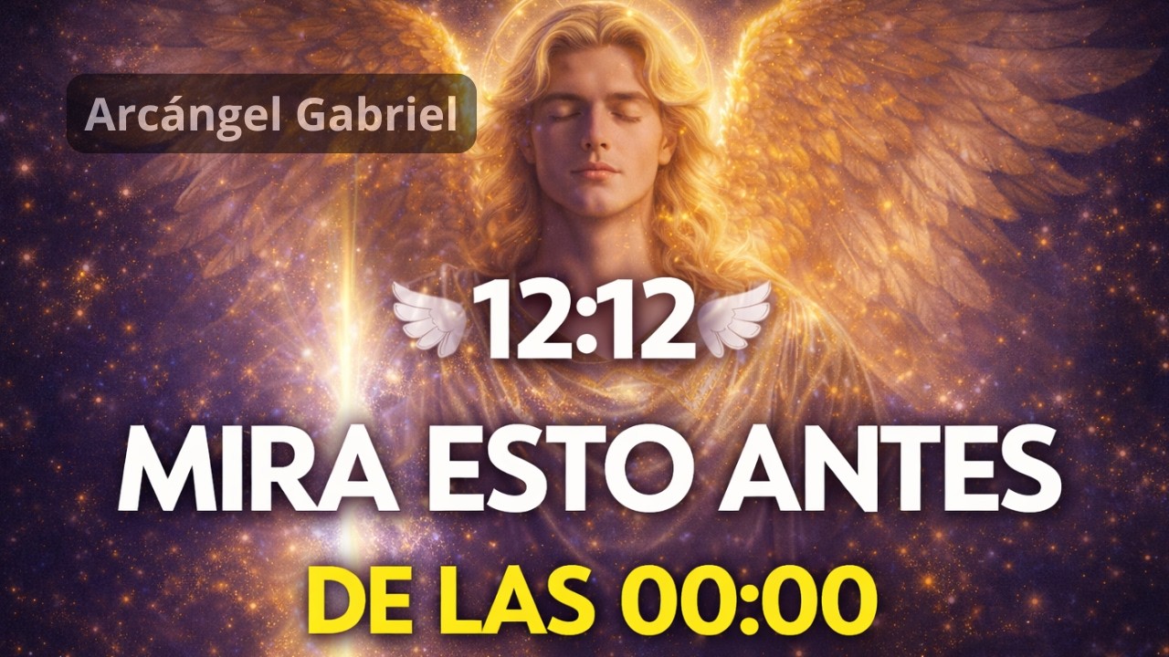 🕊️ 12:12 ✨ Arcángel Gabriel: MIRA ESTO ANTES DE LAS 00:00 (HOY SE CIERRA UN CICLO)