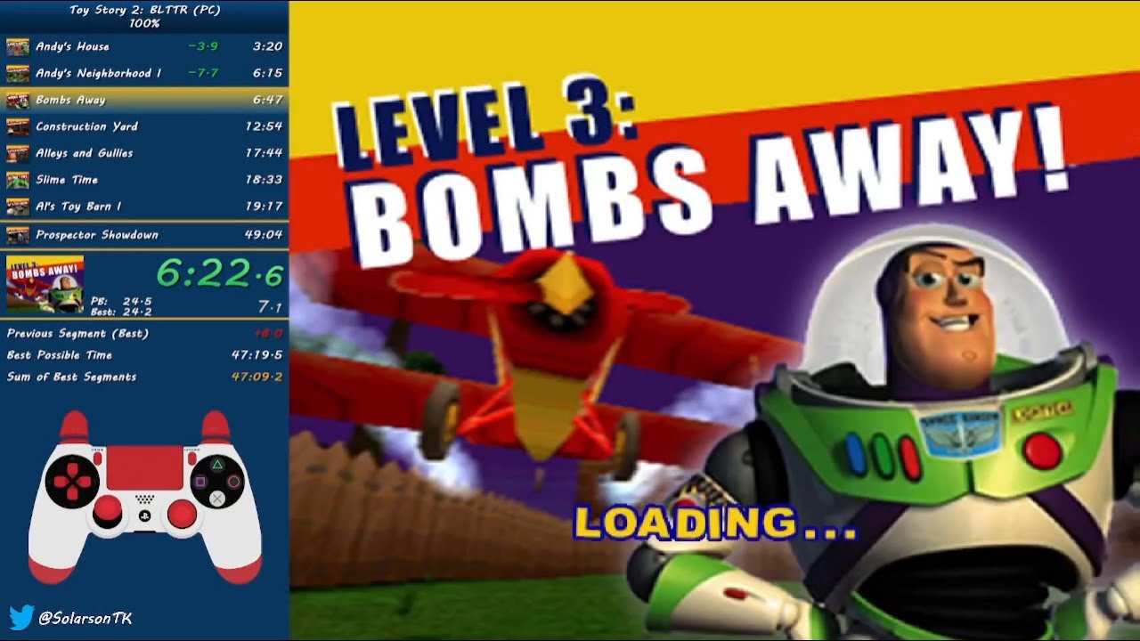 Toy Story 2 - 100% (50 Token) Speedrun in 47:57 (PC) [Former WR]