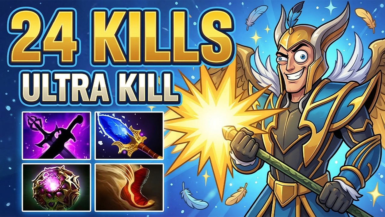 Ultra Kills + 24 Kills Skywrath Mage Carry !! Skywrath Mage Dota 2 Guide Mid Lane Pro Gameplay 7.40