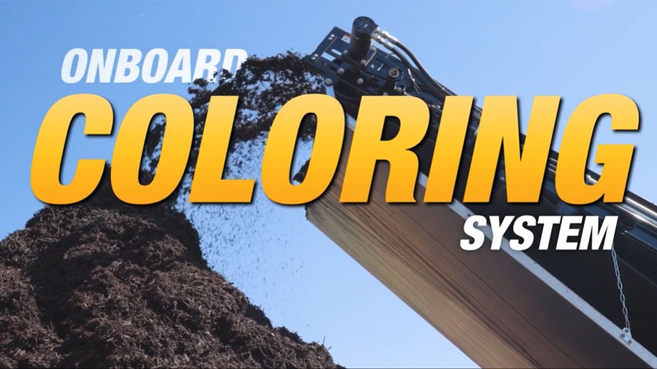 From wood waste to colored mulch with the Vermeer mulch coloring system