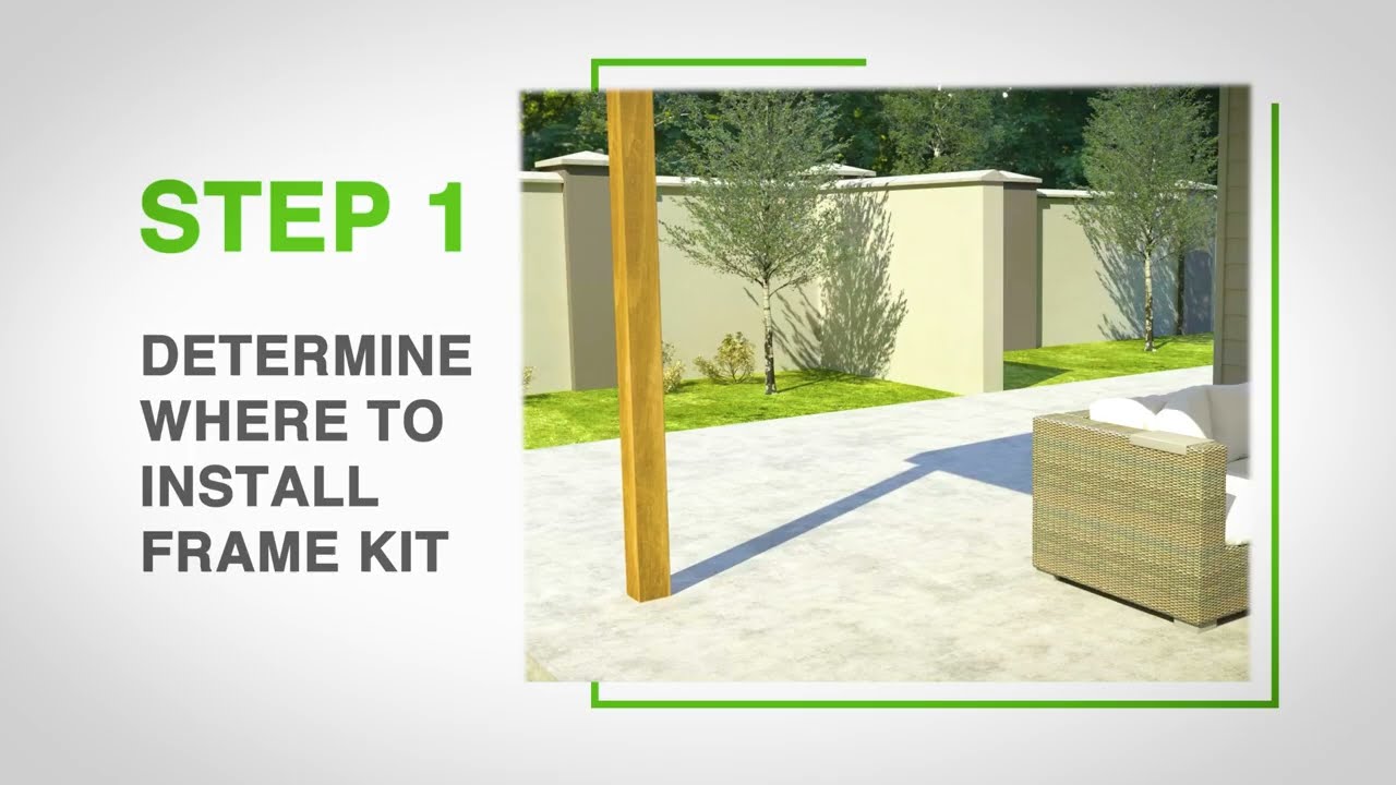 How to Install Barrette Outdoor Living 3x6 Vertical Decorative Screen Panel Frame Kit