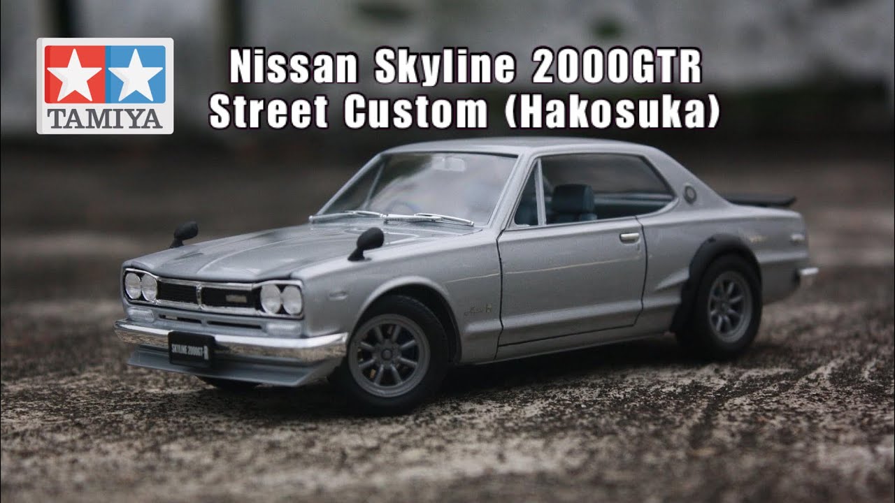 First Build: 1:24 Scale Tamiya Nissan Skyline 2000GTR (Street Custom) Slideshow | Scale Model Kit