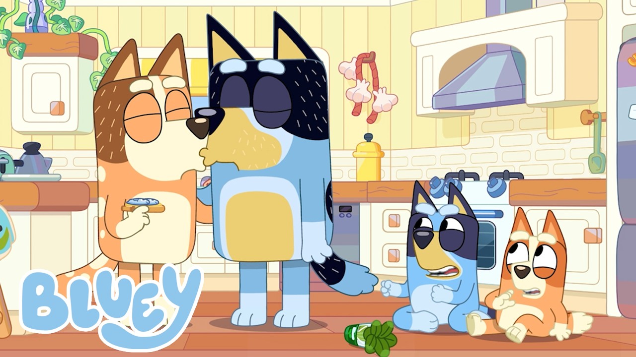 Feirer Valentinsdag med Bluey 🥰💙 | Bluey Norsk Offisiell Kanal