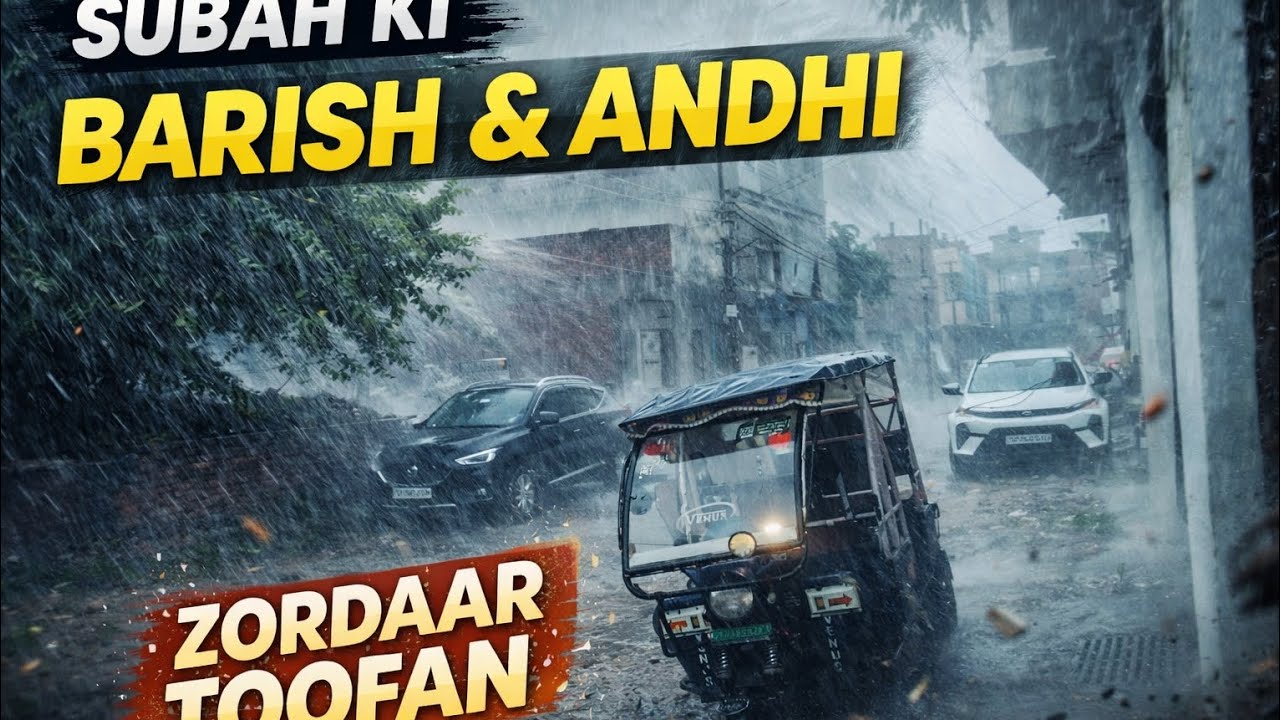 Subha Ki Barish | Aaj Ki Subha Barish Wali | Thandi Hawa Aur Barsaat