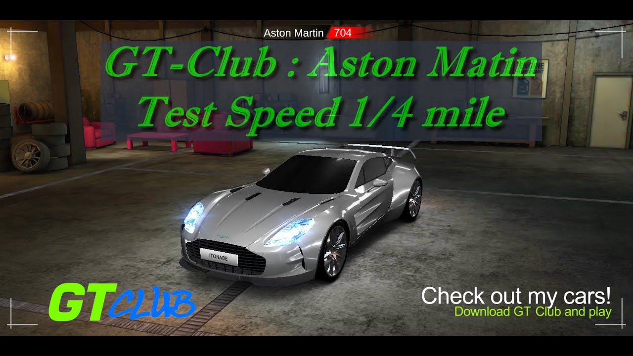 GT-Club : Aston Matin Test Speed 1/4 mile