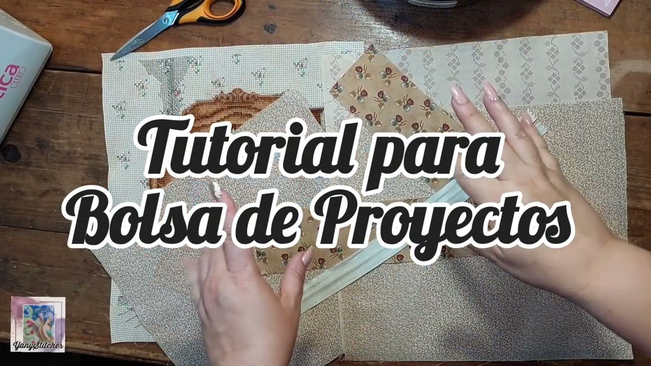 Flosstube en Español 246 Tutorial para Bolsa de Proyectos! Con cierre!! 😅🙊🤭
