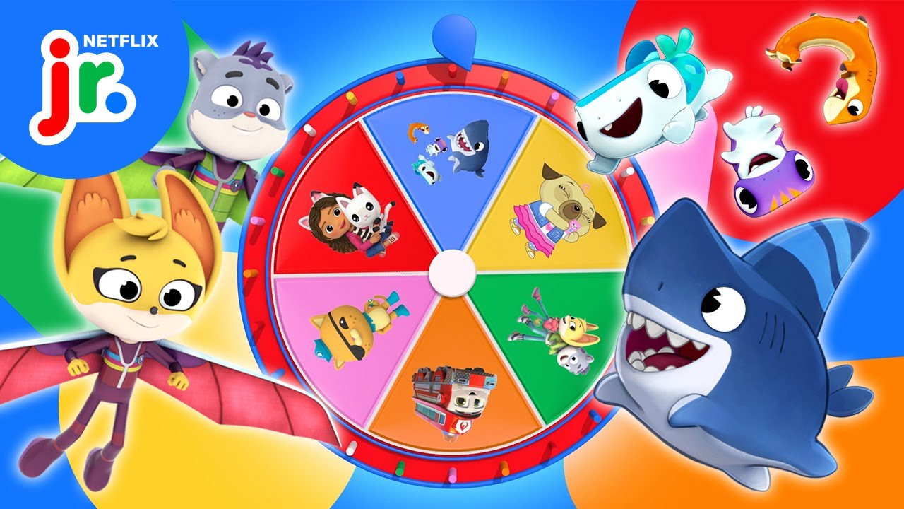 Mystery Wheel of Dynamic Duos! 👯&zwj;♂️🌟 Sharkdog, The Creature Cases & More! | Netflix Jr