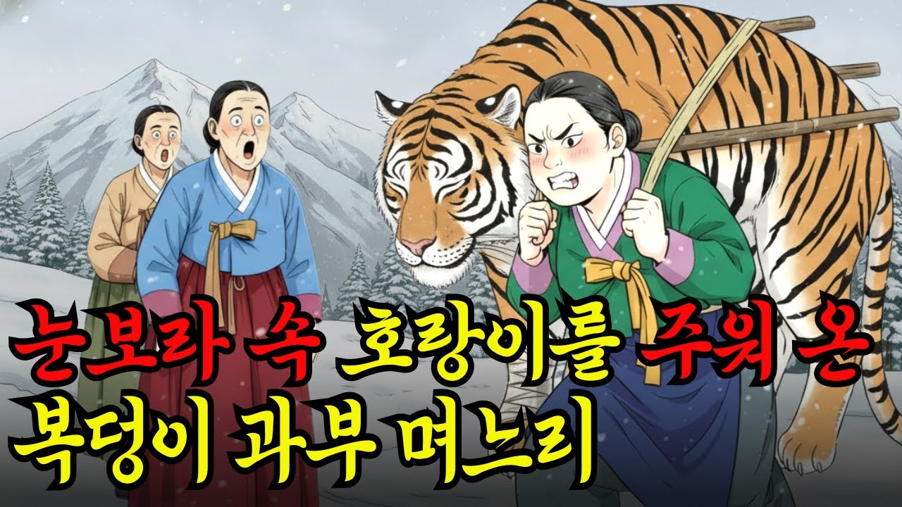 구박덩이 과부 며느리가 지게에 호랑이를 지고 나타나 복덩이로 뒤집힌 기막힌 이유 |  조선시대 야담, 옛날이야기
