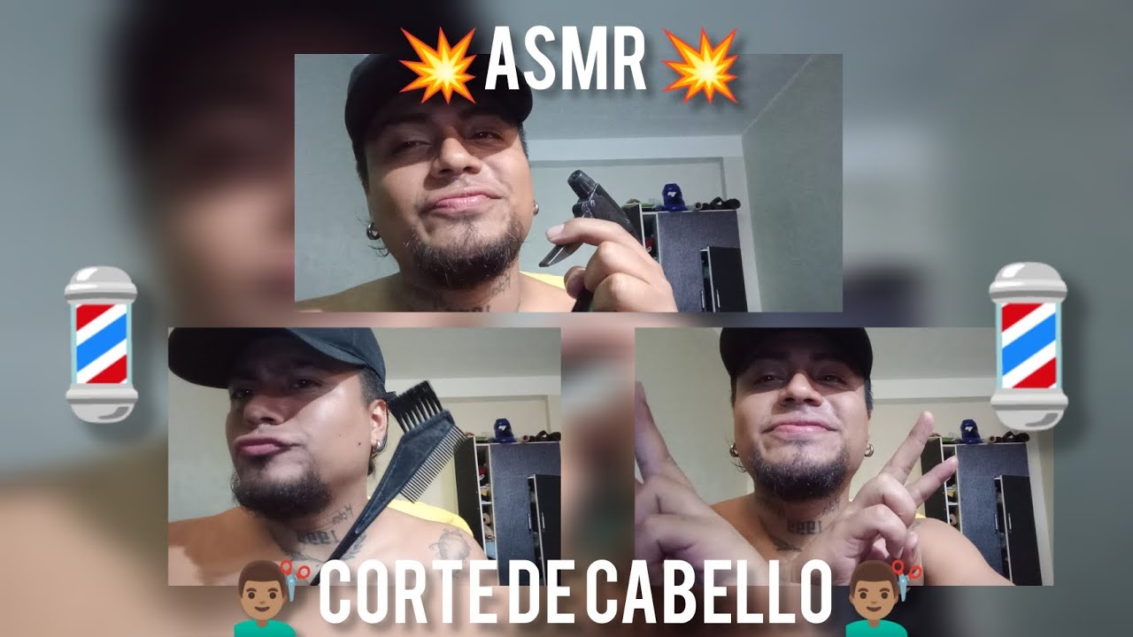 ASMR PELUQUERÍA 💈👽🧢 TE CORTO EL CABELLO CON MIS DEDOS 👋🏽😅🫢/ MUY RAPIDO Y AGRESIVO 🔥😁 #asmr #roleplay