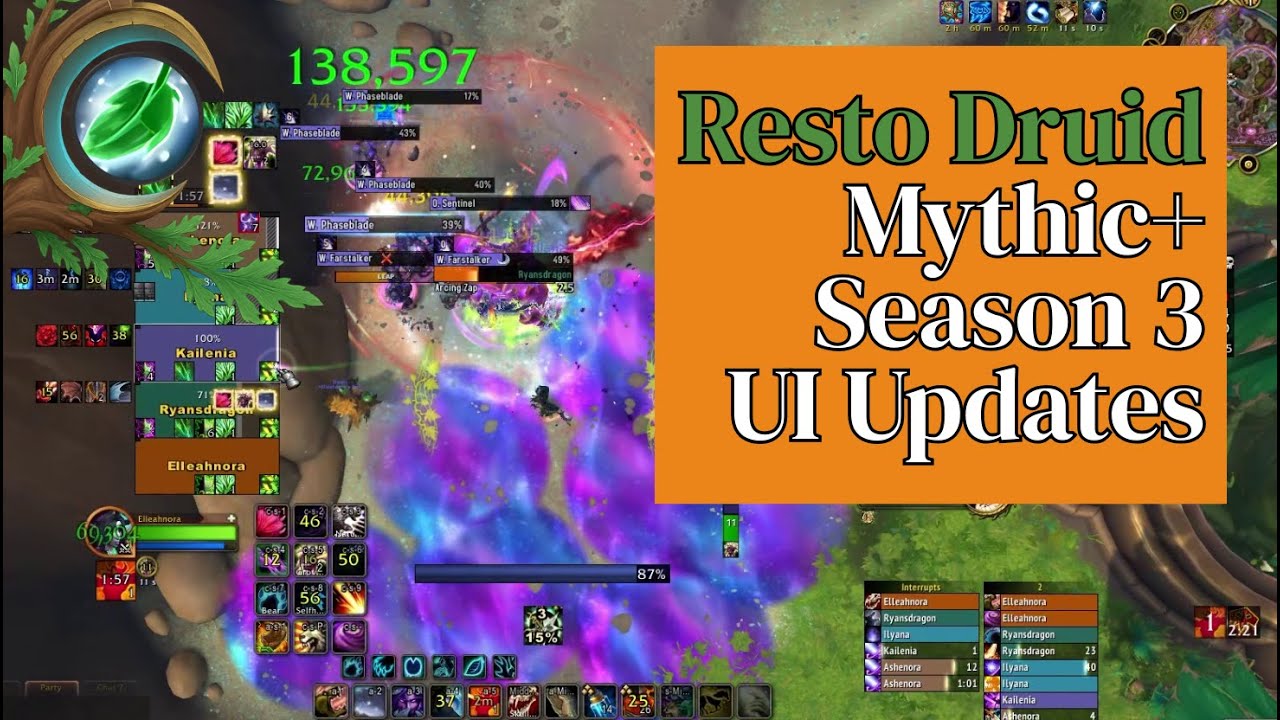 Resto Druid UI Updates for Mythic+ | TWW Season 3