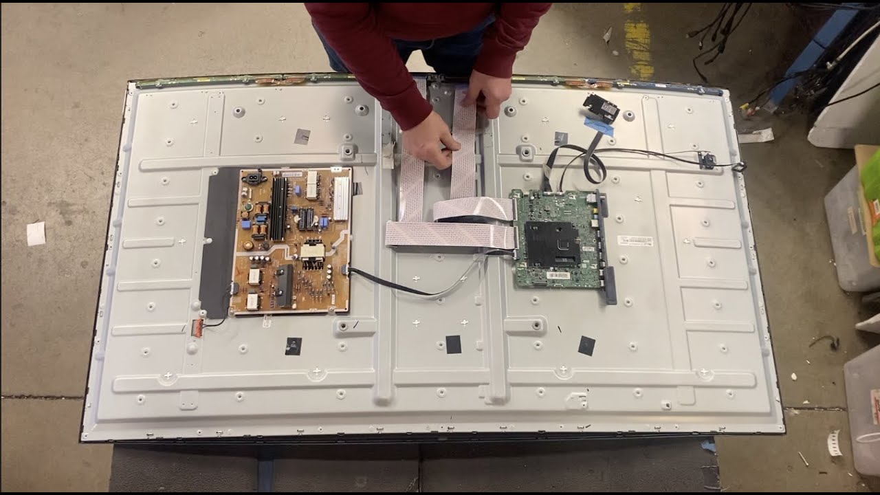 Samsung 65" Curved LED TV Not Working - How To Fix Black Screen - UA65 UE65 (BN96-39665A/39666A)
