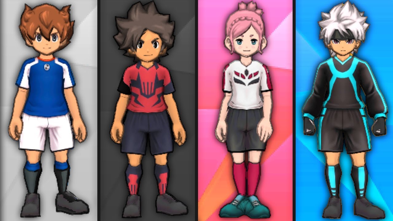 INAZUMA ELEVEN GO GALAXY All Team Uniforms (Nintendo 3DS)