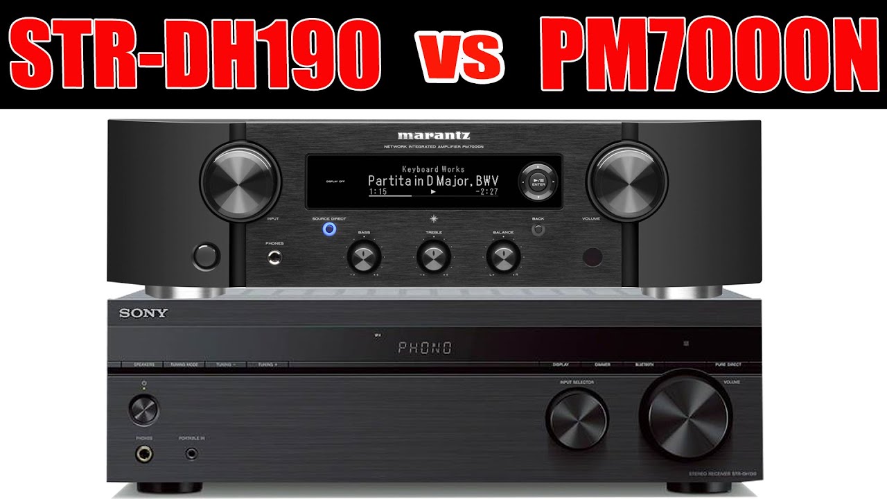 Sony STR DH190  vs Marantz PM7000N Comparison with KEF LS50M [Blind Test]